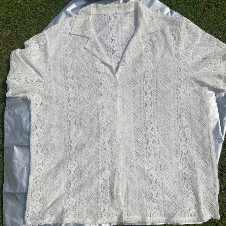 CAMISA DE ENCAJE HOMBRE VERANO RAYVAN™