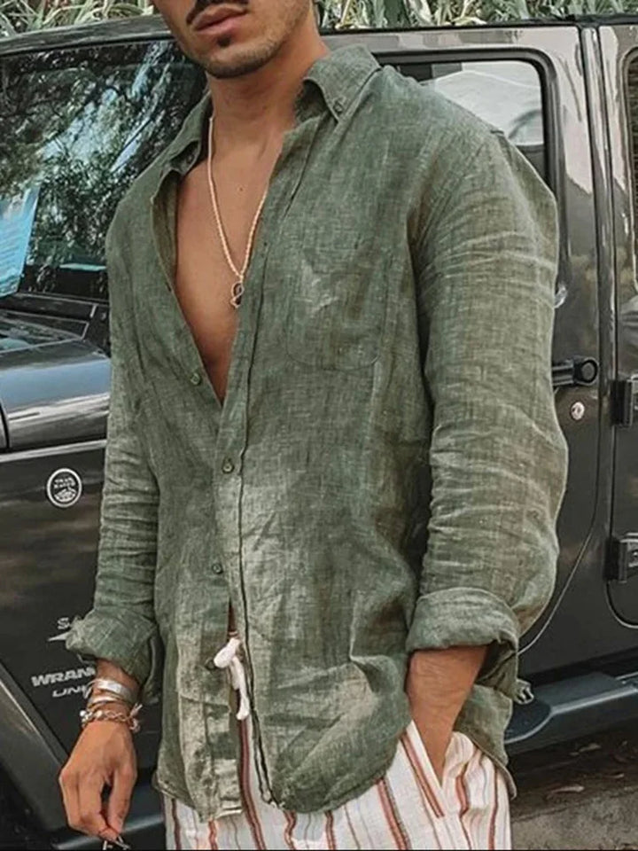 CAMISA MANGA LARGA HOMBRE INFORMAL RAYVAN™