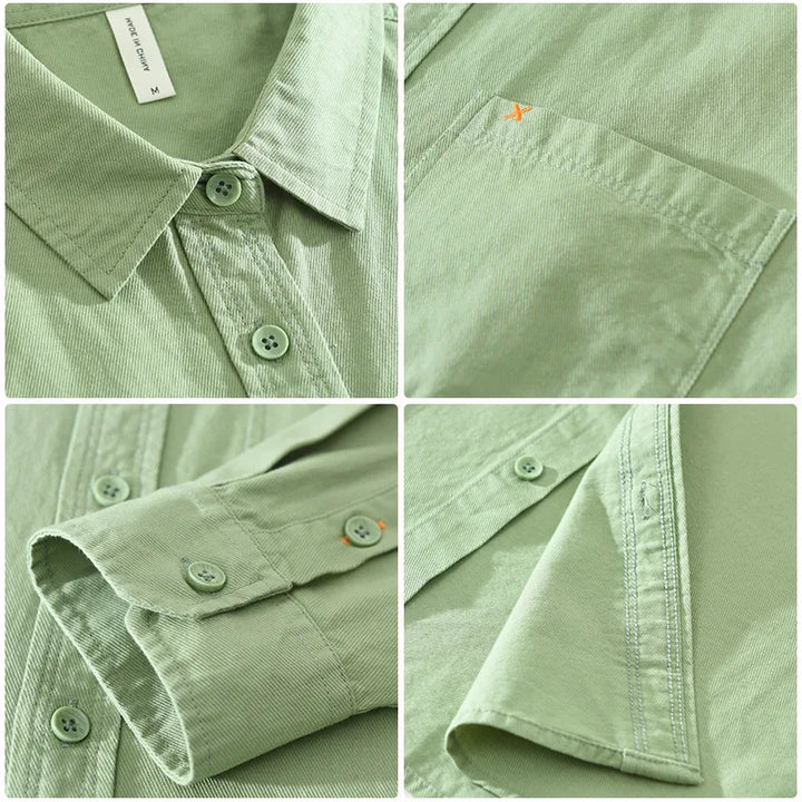 CAMISA DE HOMBRE ESTILO MINIMALISTA RAYVAN™