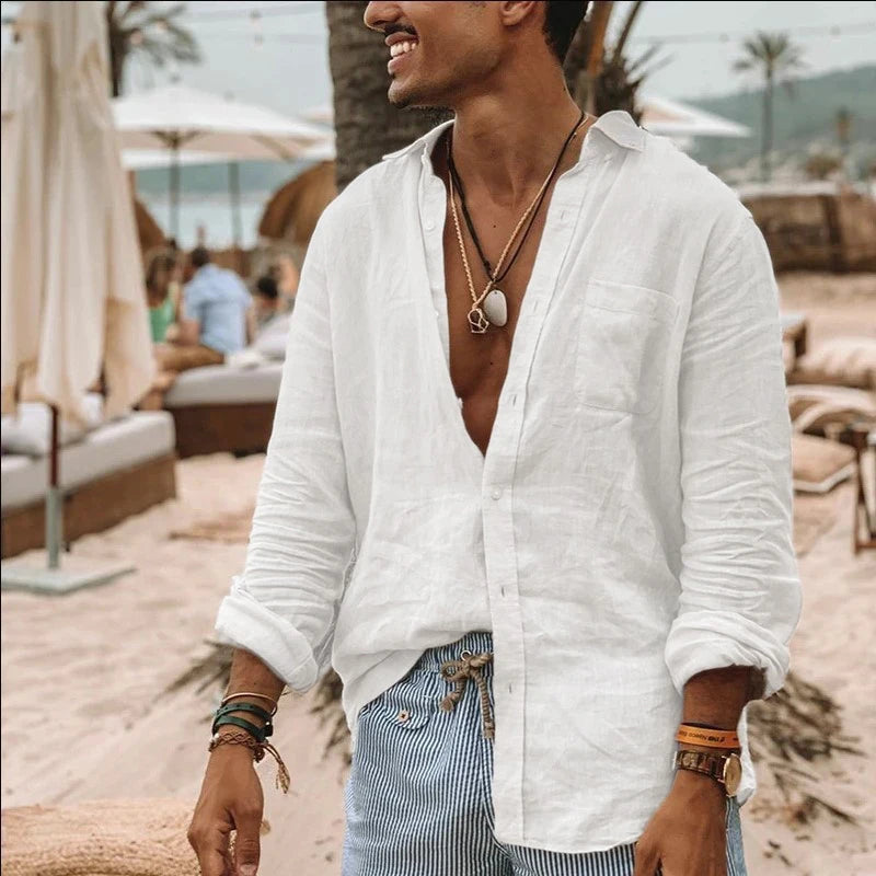 CAMISA MANGA LARGA HOMBRE INFORMAL RAYVAN™